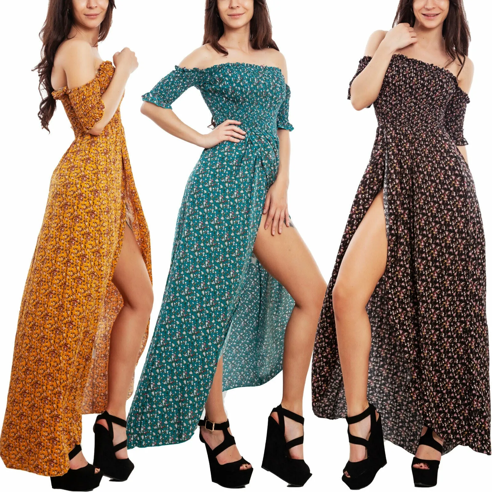 Abito donna vestito floreale VI-0102
