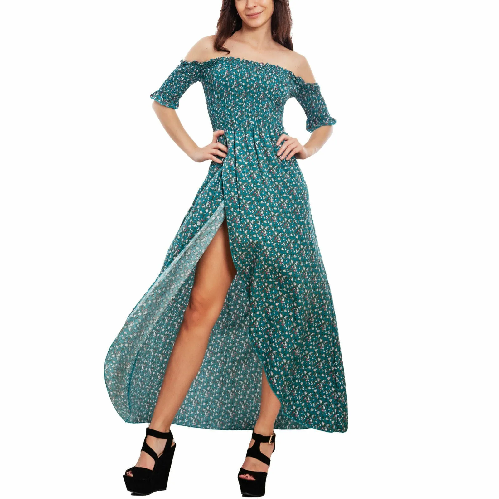 Abito donna vestito floreale VI-0102