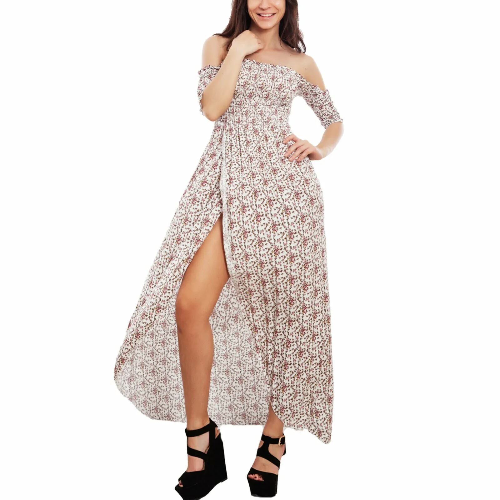 Abito donna vestito floreale VI-0102