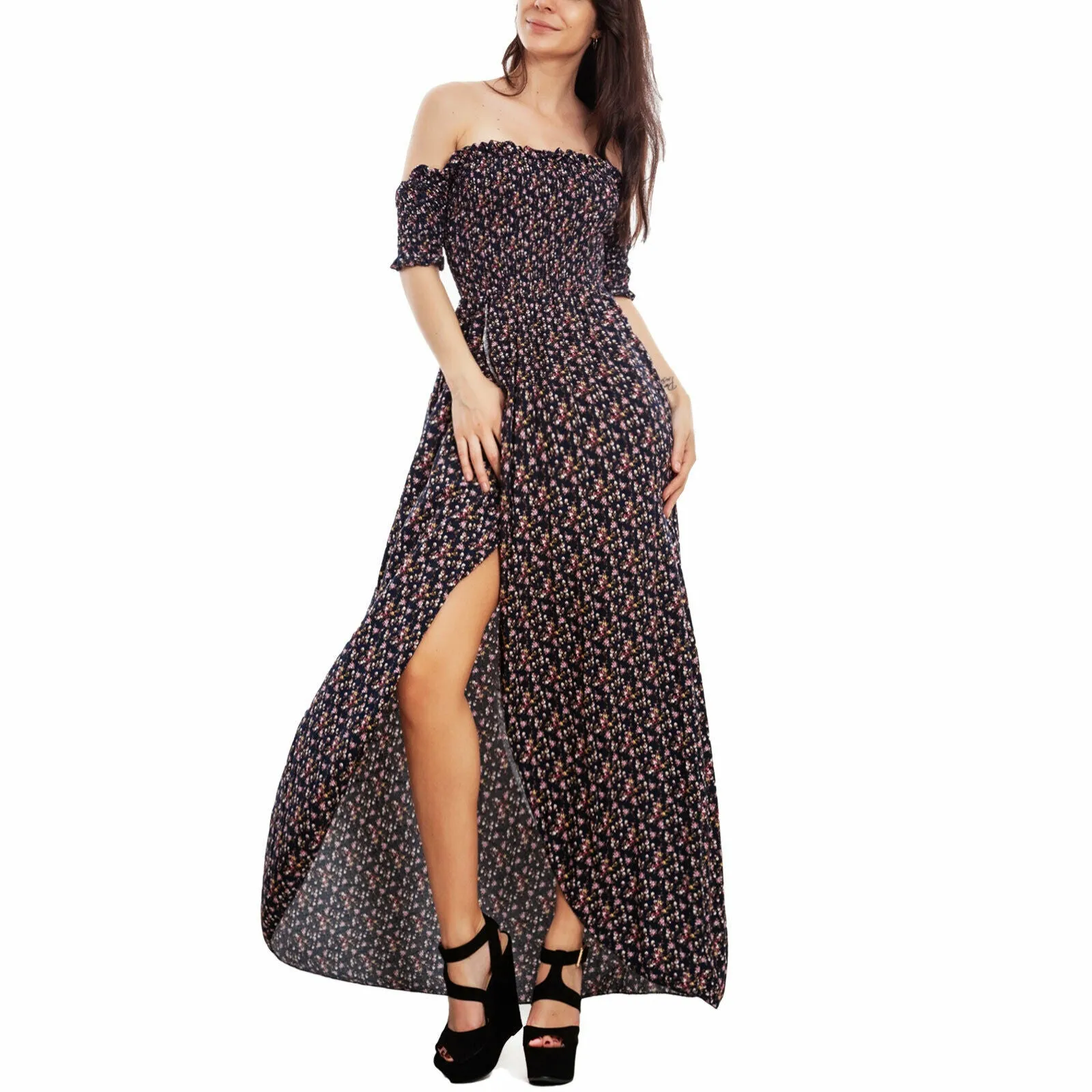 Abito donna vestito floreale VI-0102