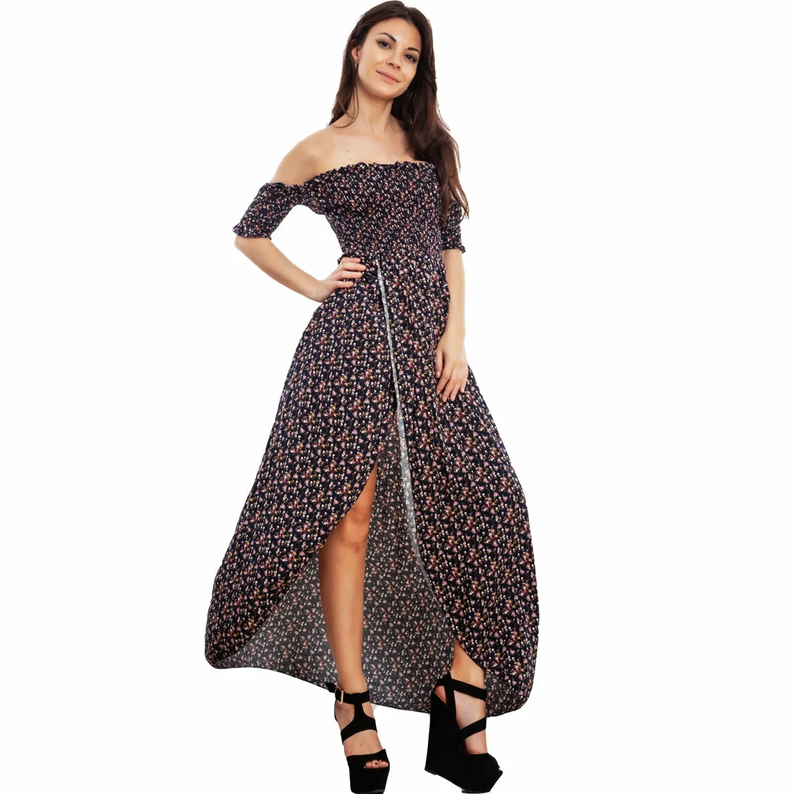 Abito donna vestito floreale VI-0102
