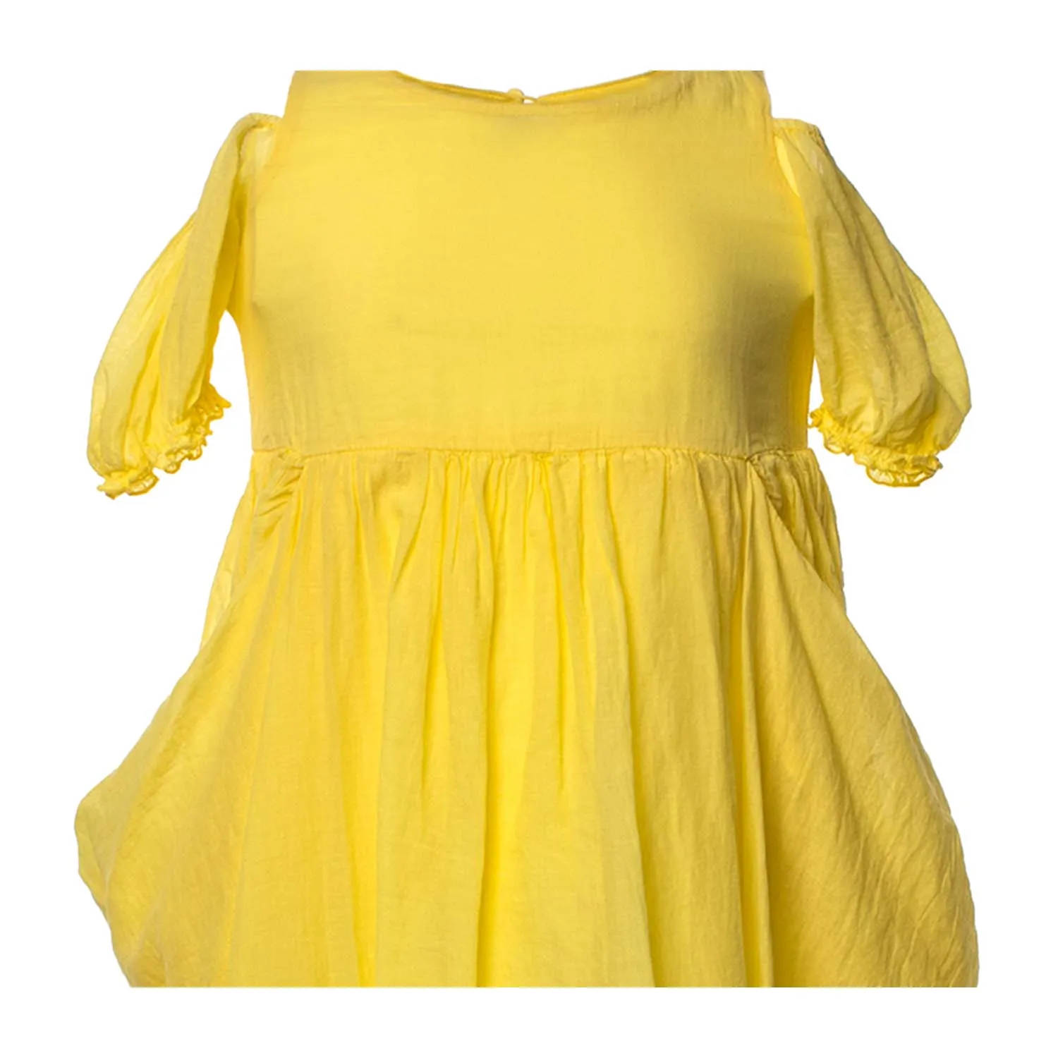 Abito Lungo Giallo Bambina