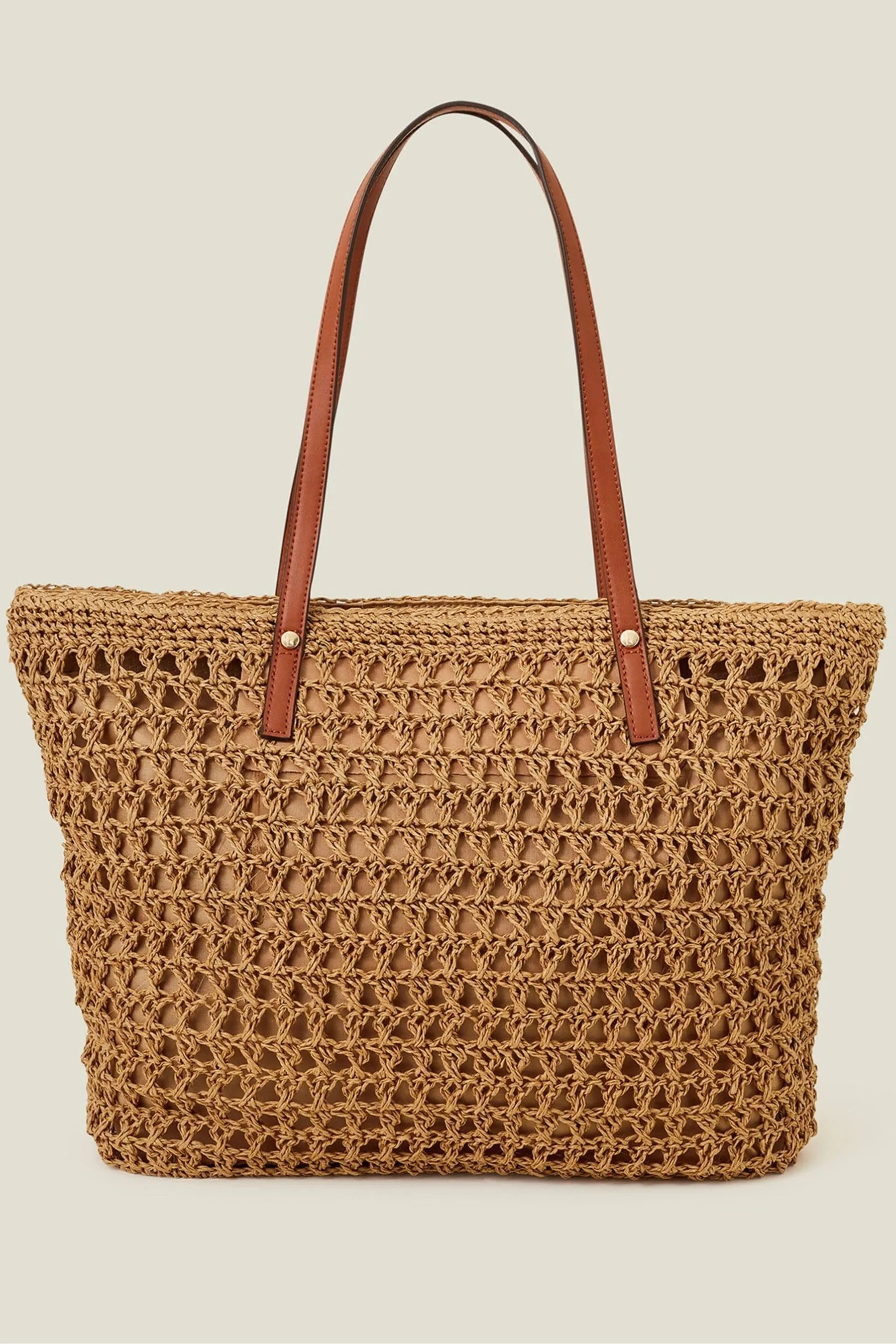 Accessorize - Borsa sulle spalle in rafia
