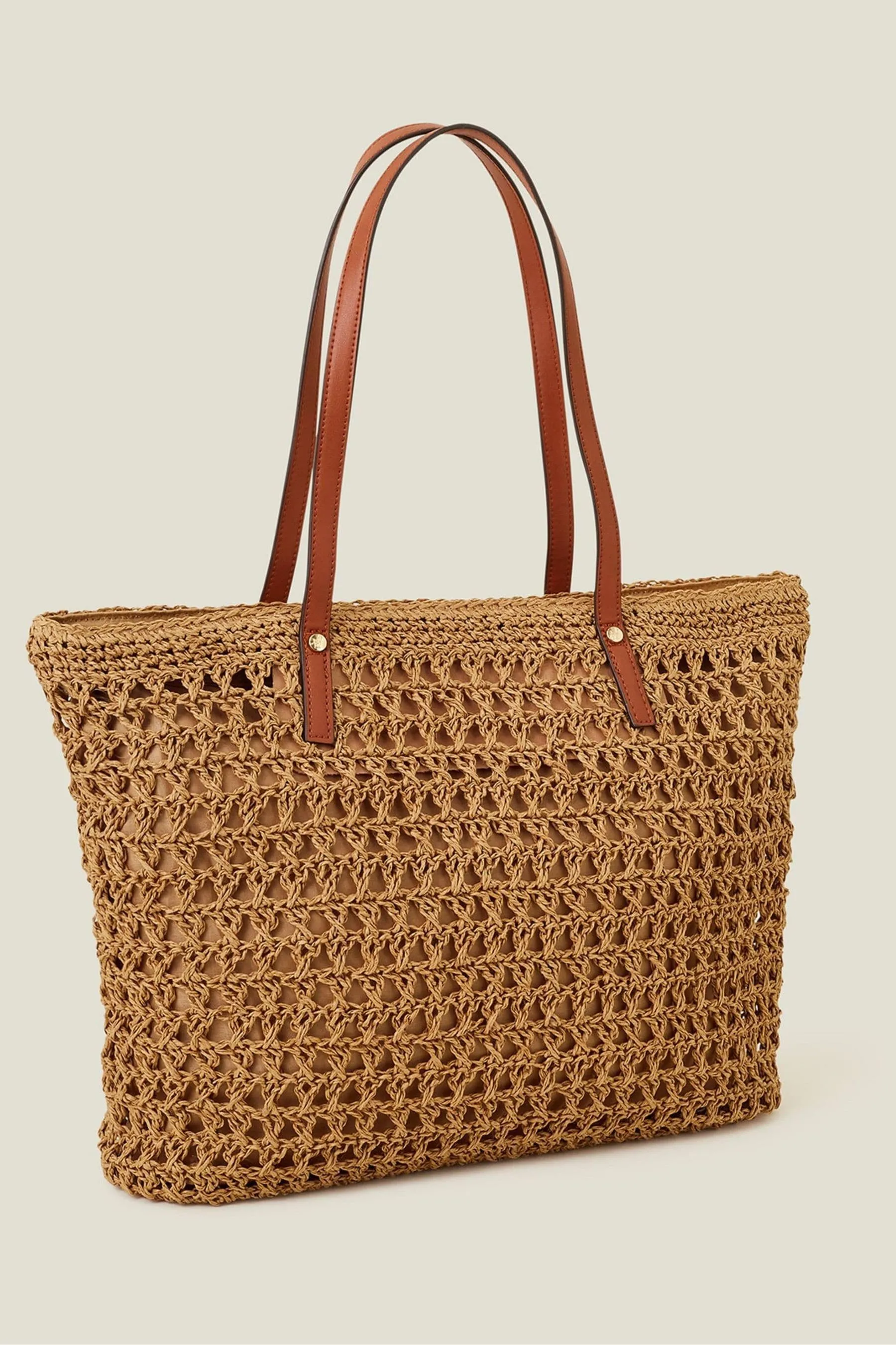 Accessorize - Borsa sulle spalle in rafia