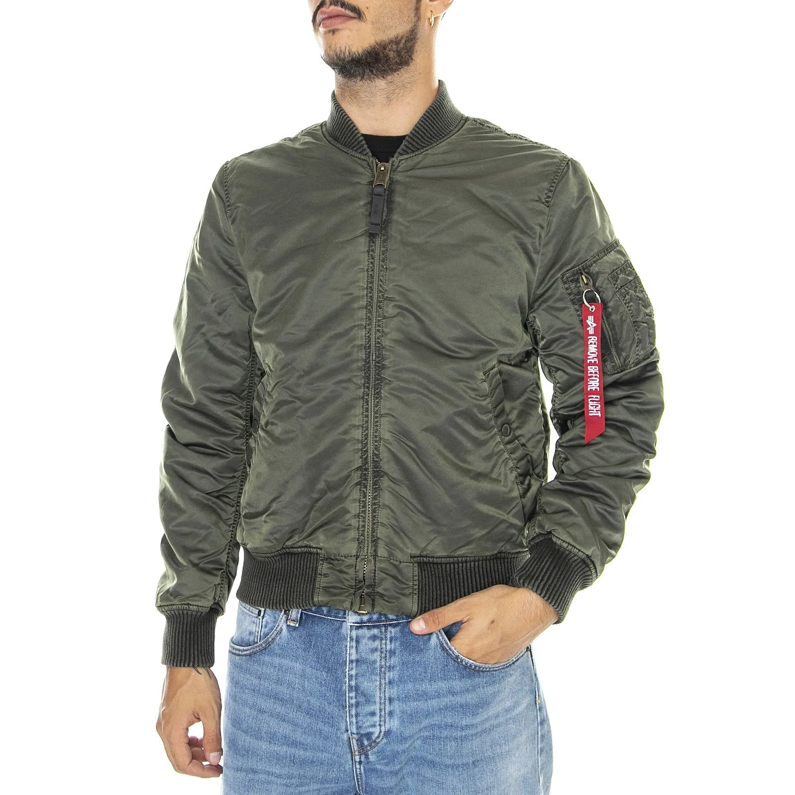Alpha Industries MA-1 VF 59 - Giacca Invernale Uomo Verde Scuro    