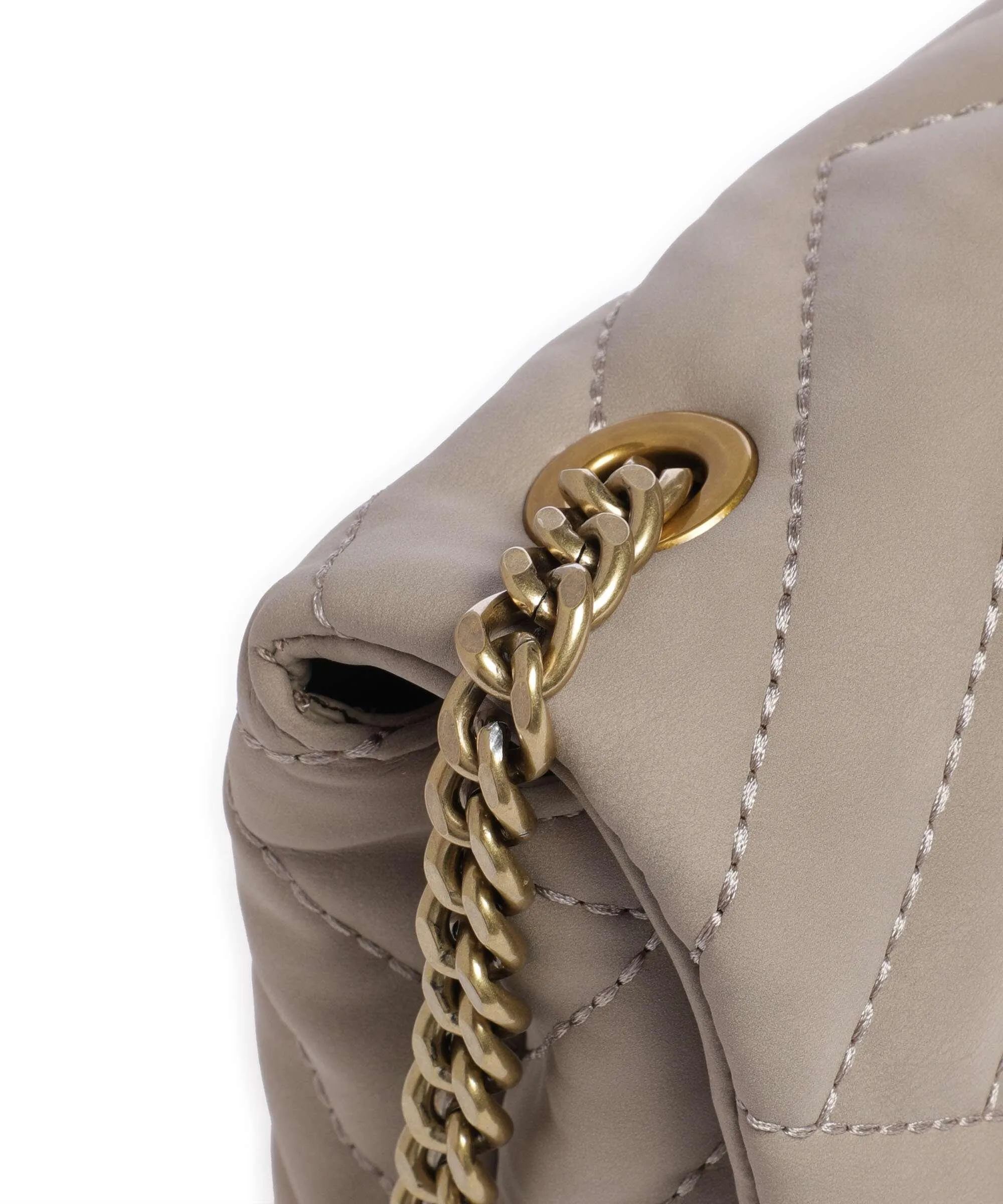  Armani Exchange Victoria Mini Borsa a tracolla pelle sintetica beige  