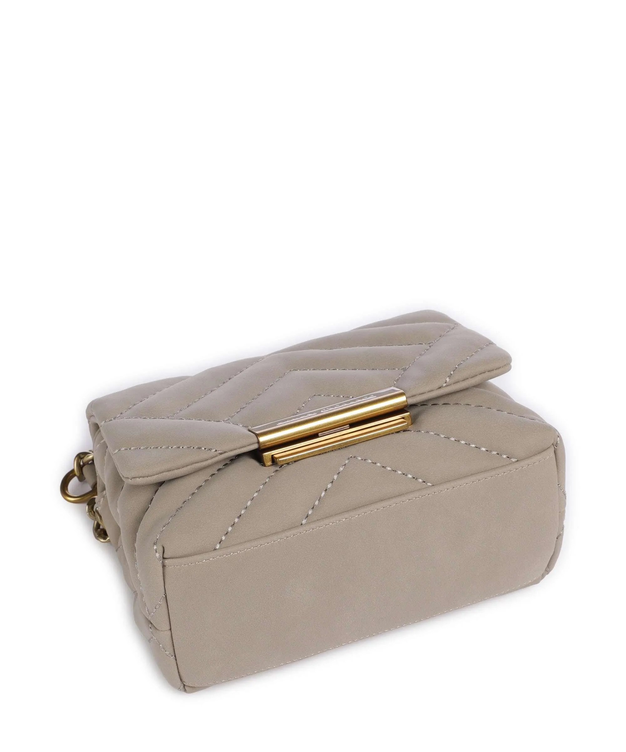  Armani Exchange Victoria Mini Borsa a tracolla pelle sintetica beige  