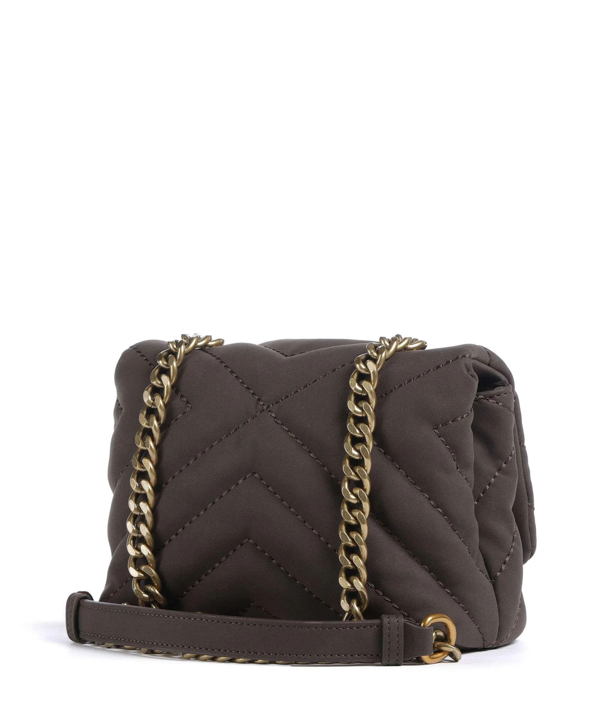  Armani Exchange Victoria Mini Borsa a tracolla pelle sintetica marrone scuro  