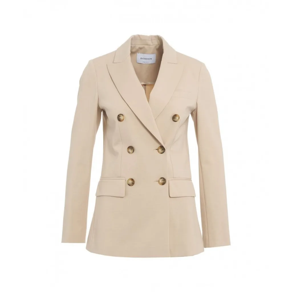 Blazer doppiopetto beige