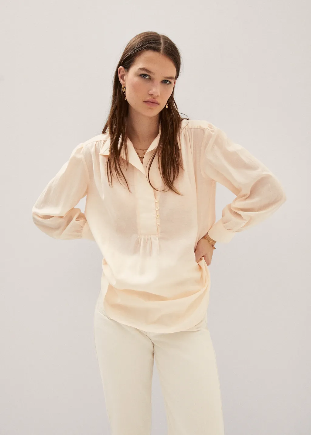 Blusa camicione oversize