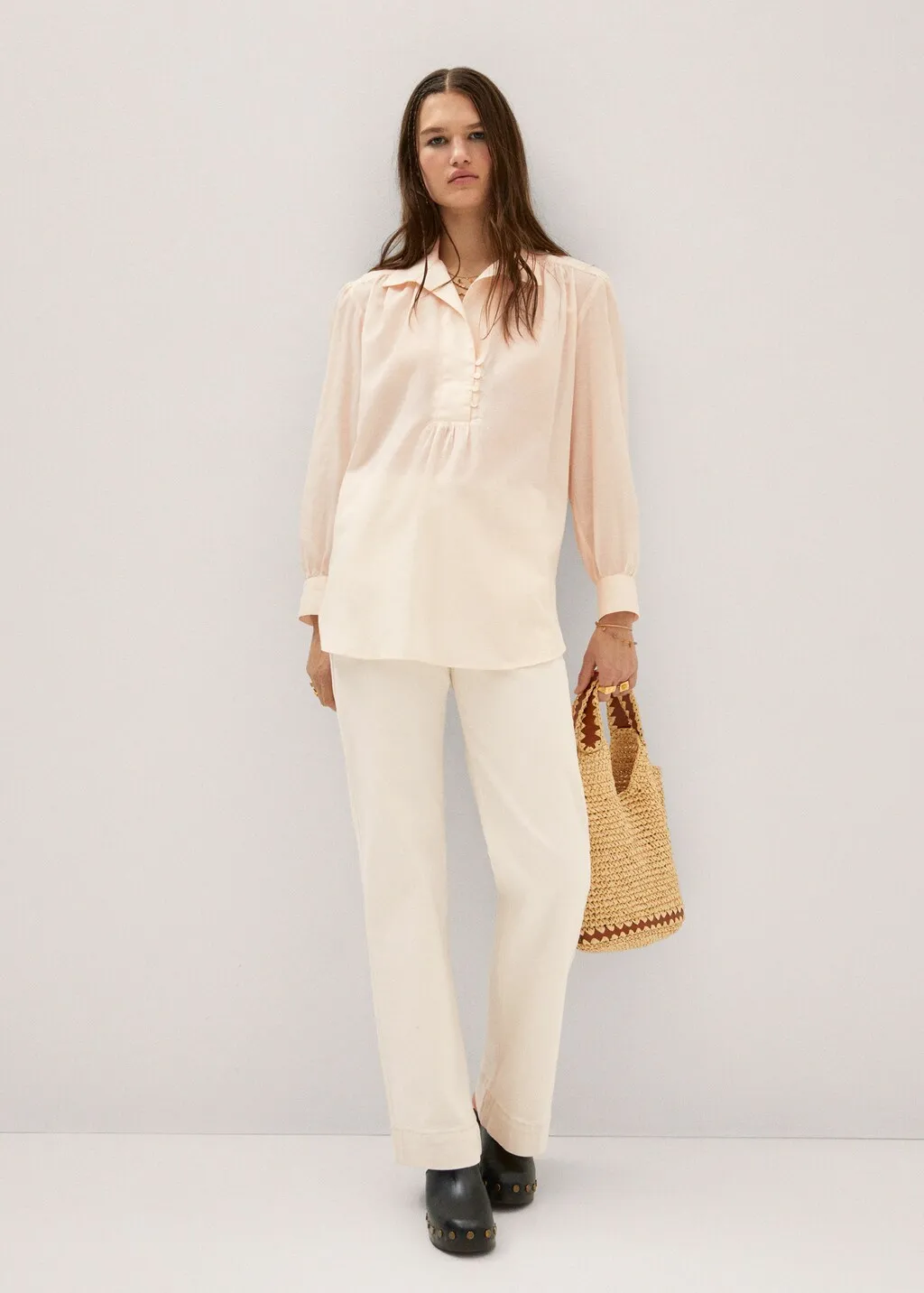 Blusa camicione oversize