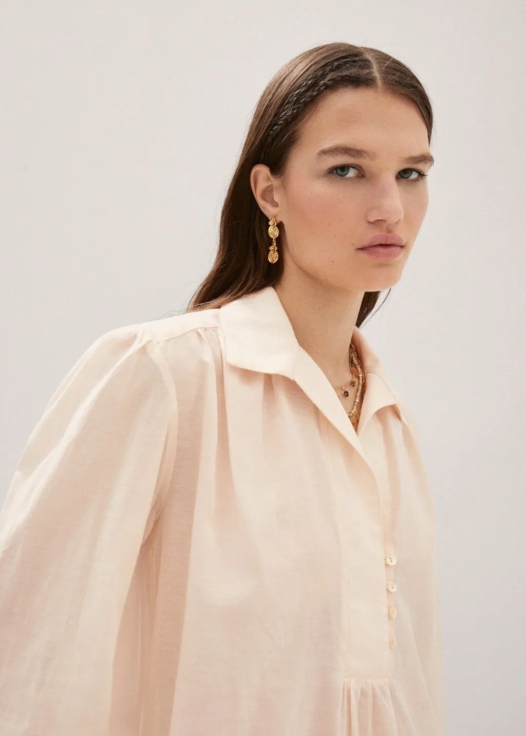 Blusa camicione oversize