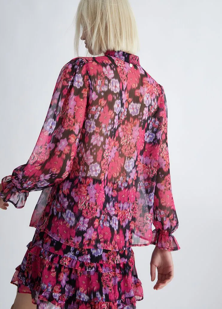 Blusa floreale liu jo
