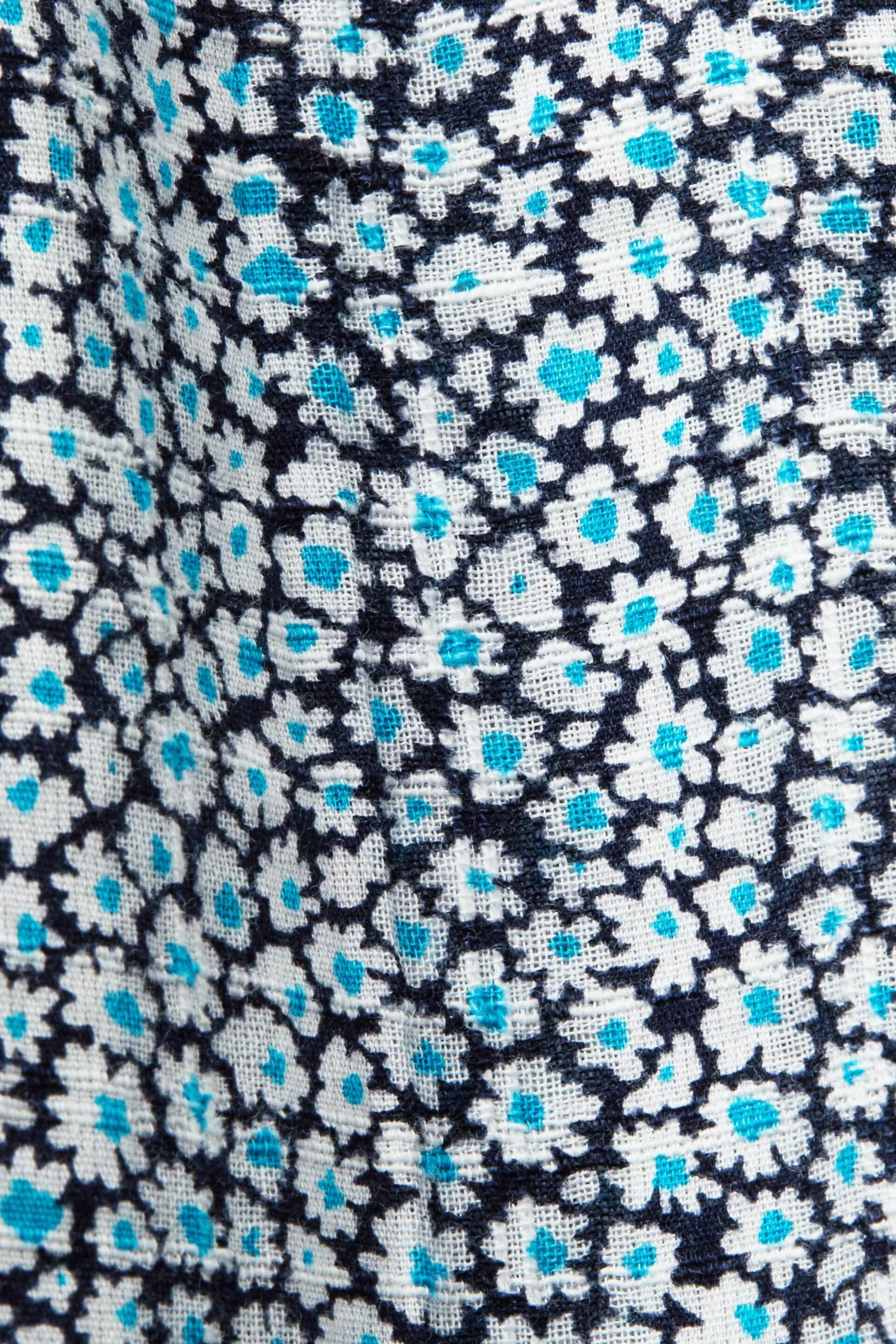 Blusa in cotone con stampa floreale