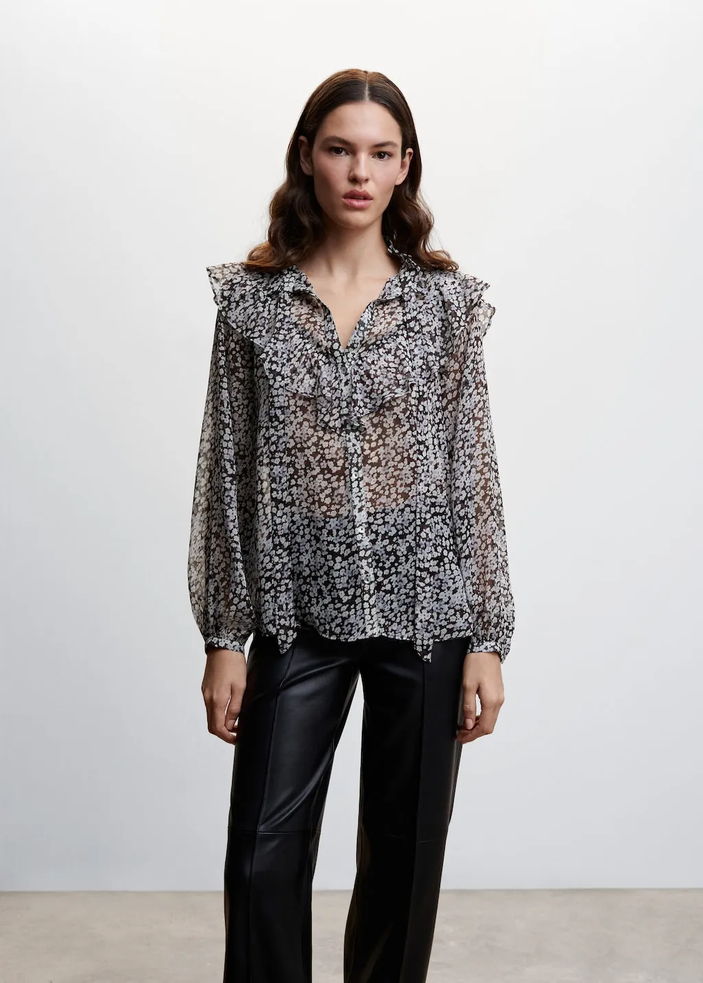 Blusa stampa floreale