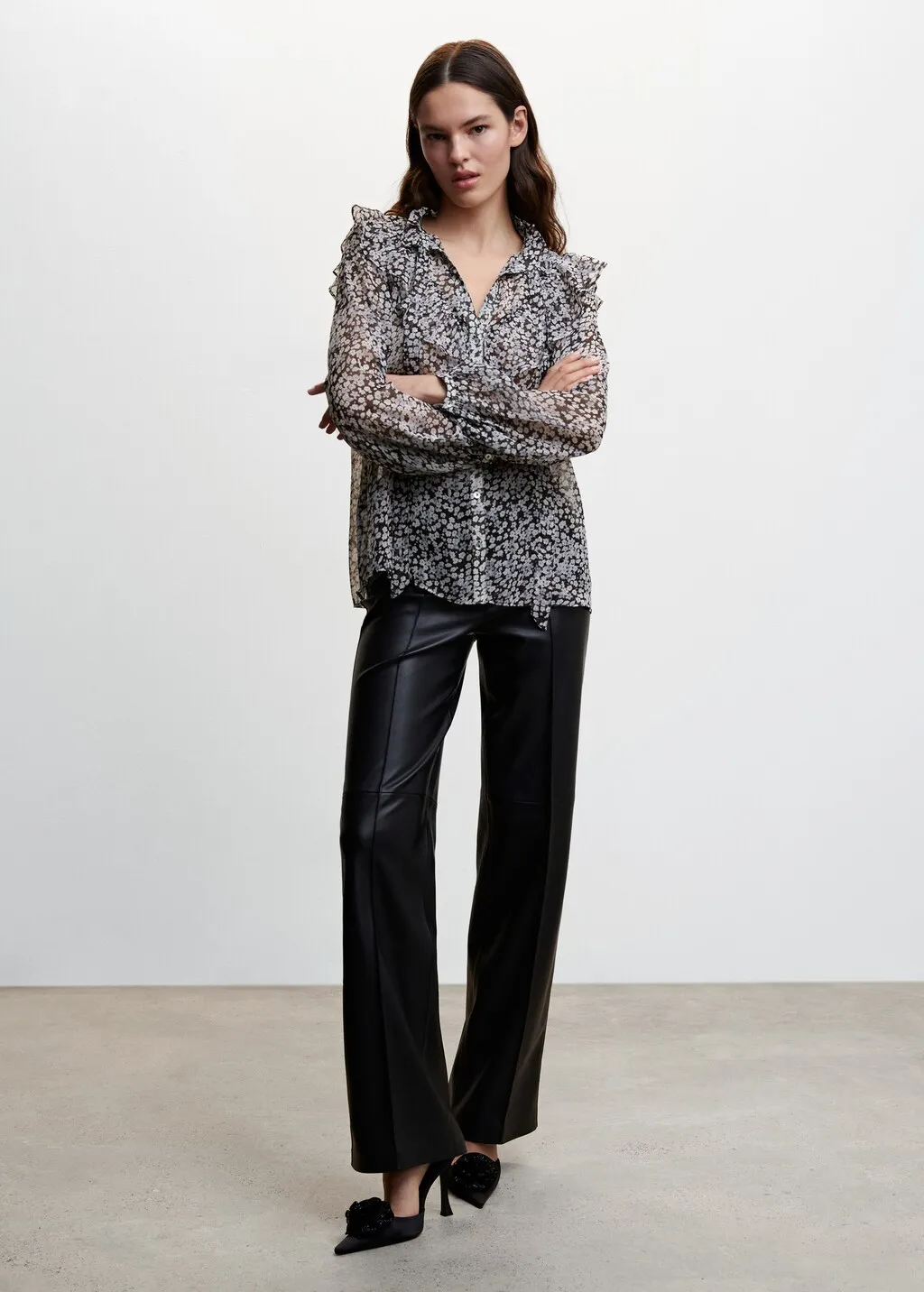 Blusa stampa floreale