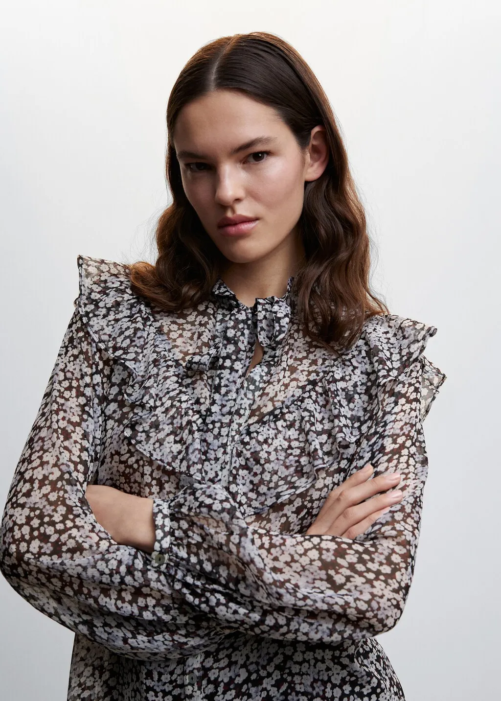 Blusa stampa floreale