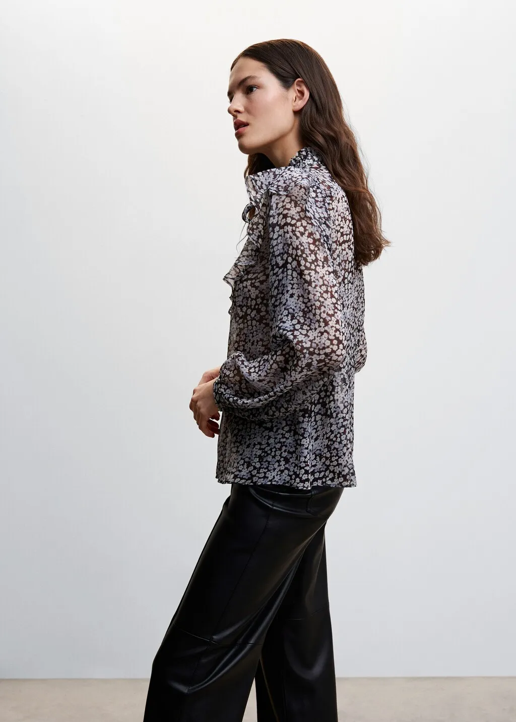 Blusa stampa floreale