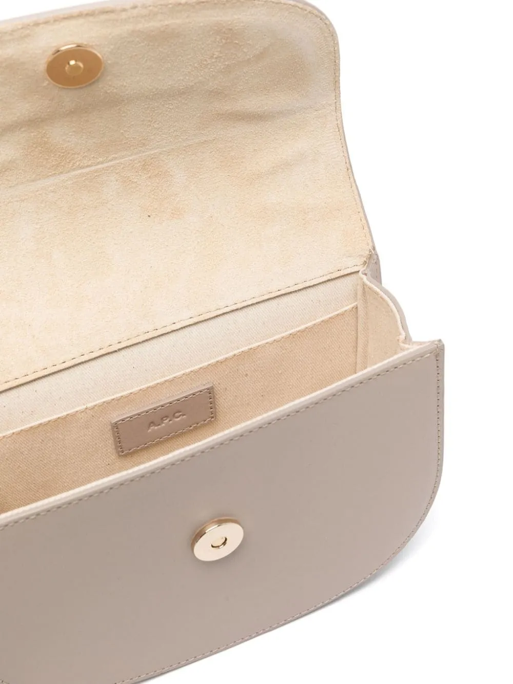 Borsa a tracolla Geneve APC in grigio taupe - donna