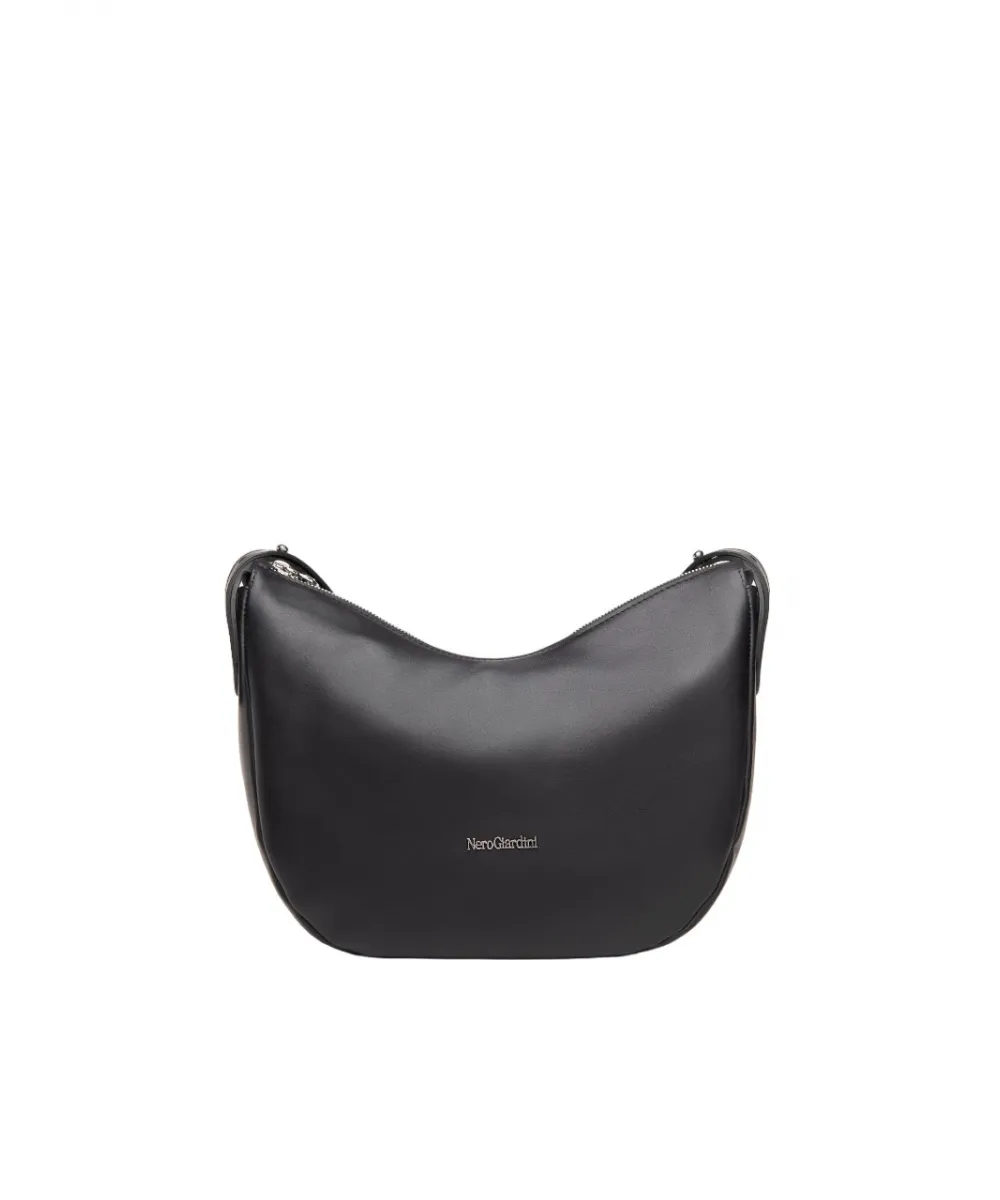 Borsa A Tracolla In Pelle Nero
