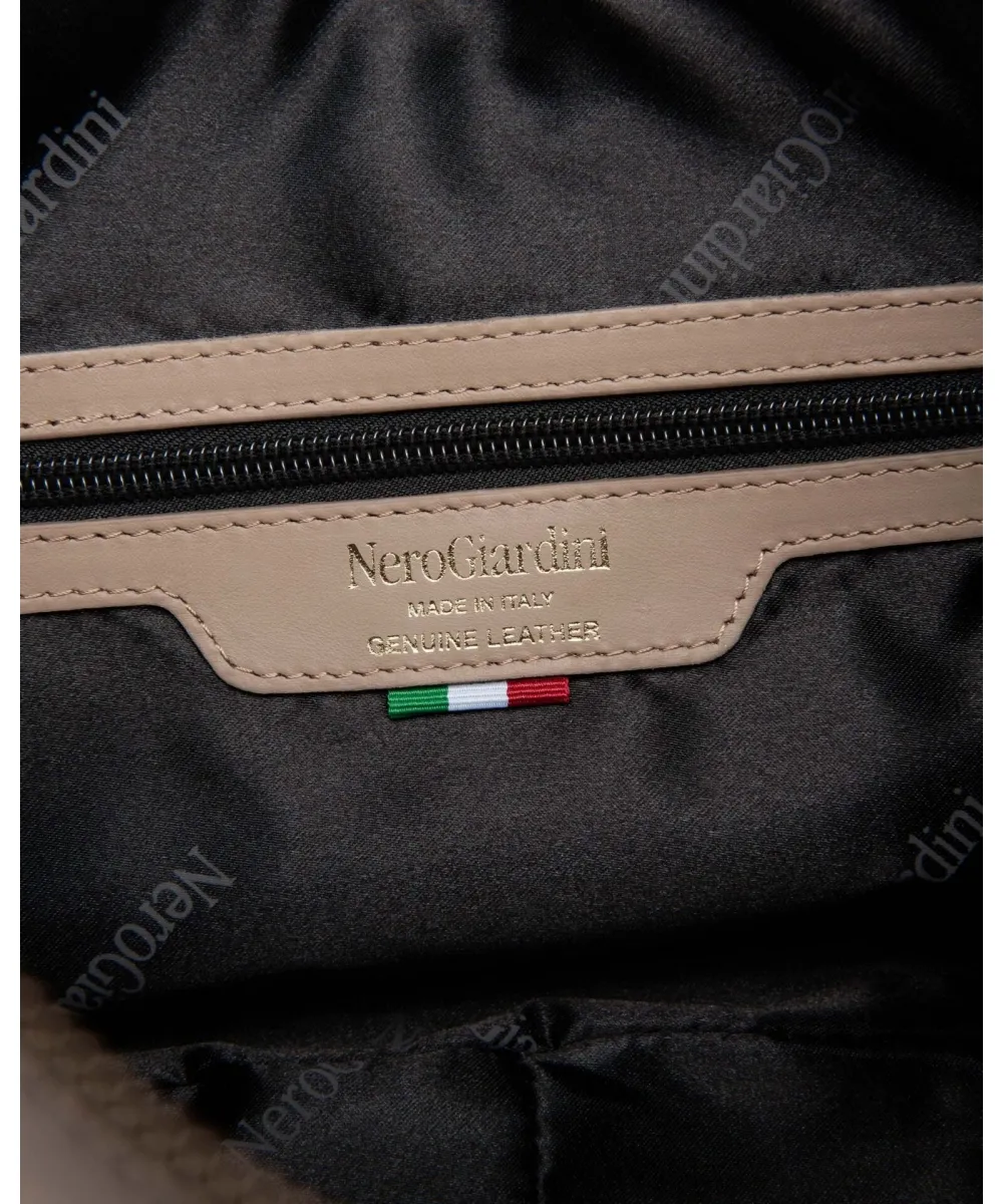 Borsa A Tracolla In Pelle Tortora