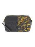 Borsa a tracolla Versace Jeans Couture JEANS COUTURE RANGE 4 ROCK CUT SKETCH 1 BAGS STRIPES PATCHWORK in ecopelle nero e multico
