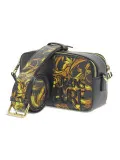 Borsa a tracolla Versace Jeans Couture JEANS COUTURE RANGE 4 ROCK CUT SKETCH 1 BAGS STRIPES PATCHWORK in ecopelle nero e multico