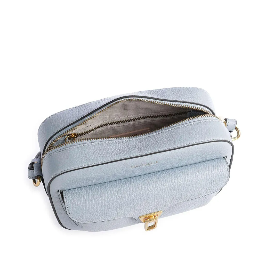 Borsa Donna a Tracolla COCCINELLE in Pelle Mist Blue linea Beat Soft Misura Media