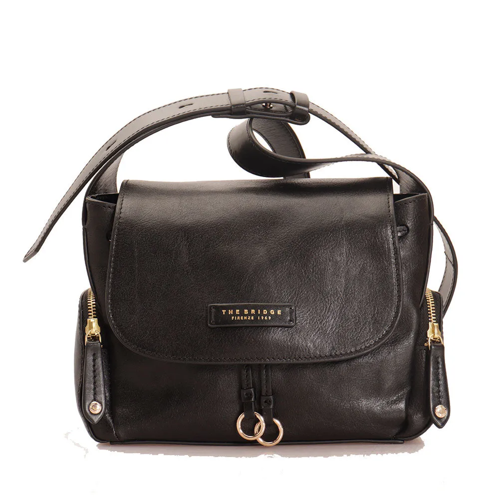 Borsa Donna a Tracolla THE BRIDGE linea Carlotta in Pelle Nera
