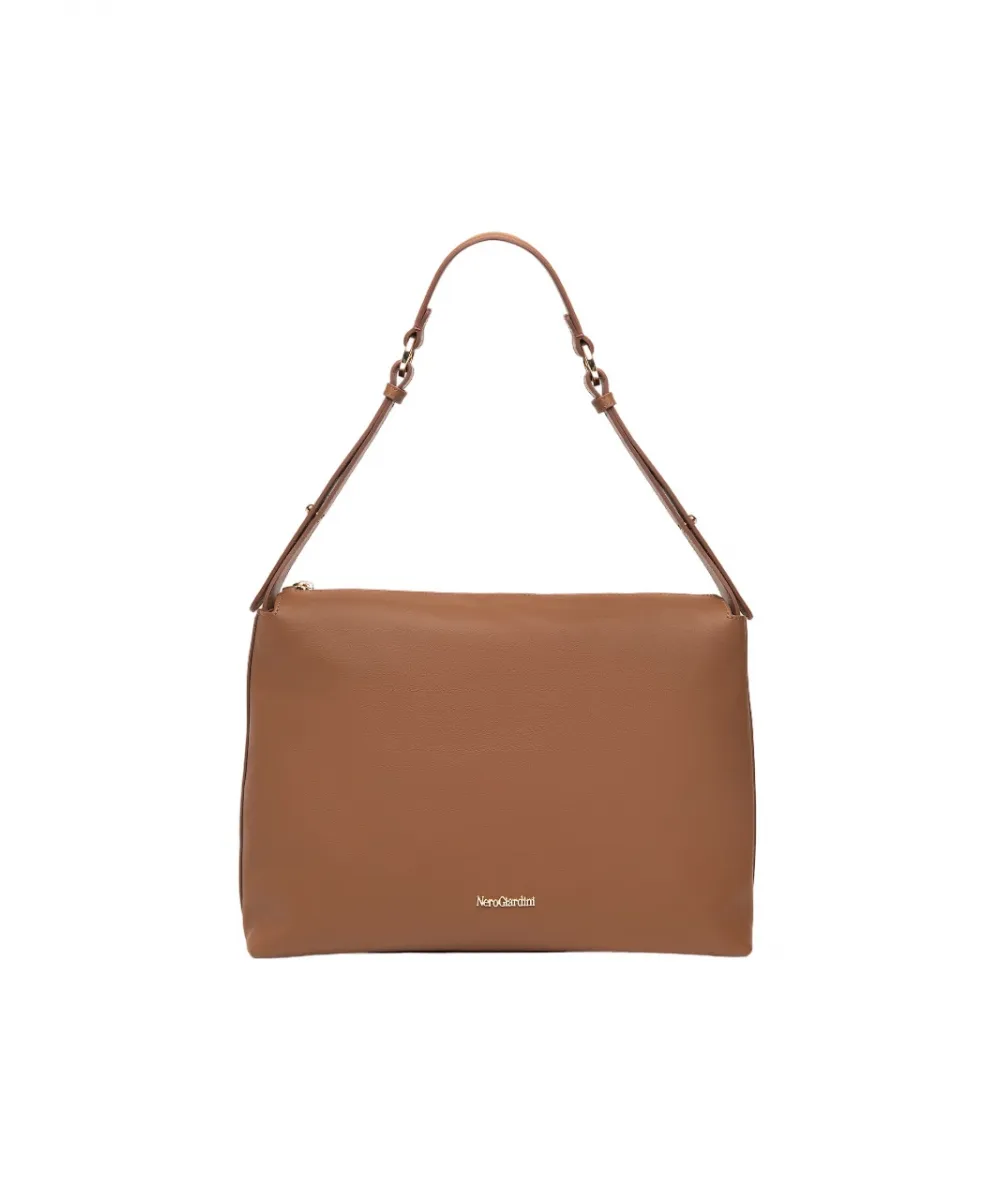 Borsa Hobo In Pelle Cuoio