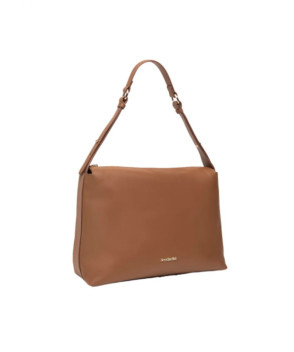 Borsa Hobo In Pelle Cuoio