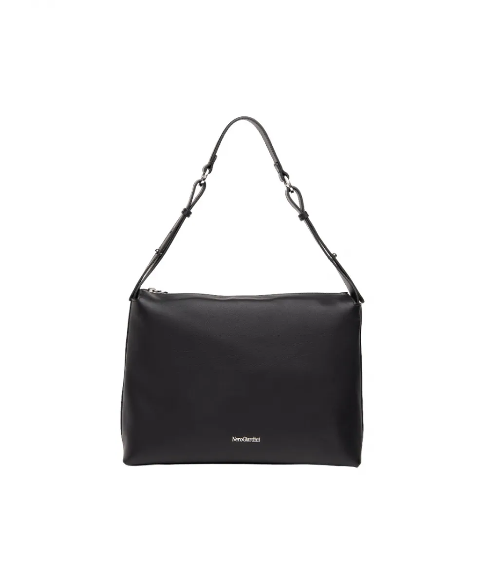 Borsa Hobo In Pelle Nero