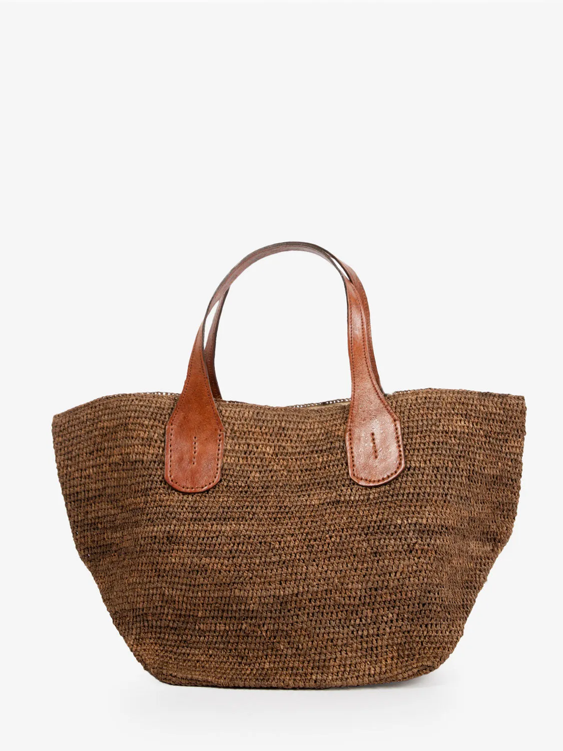 Borsa in rafia Tokyo II dark tea