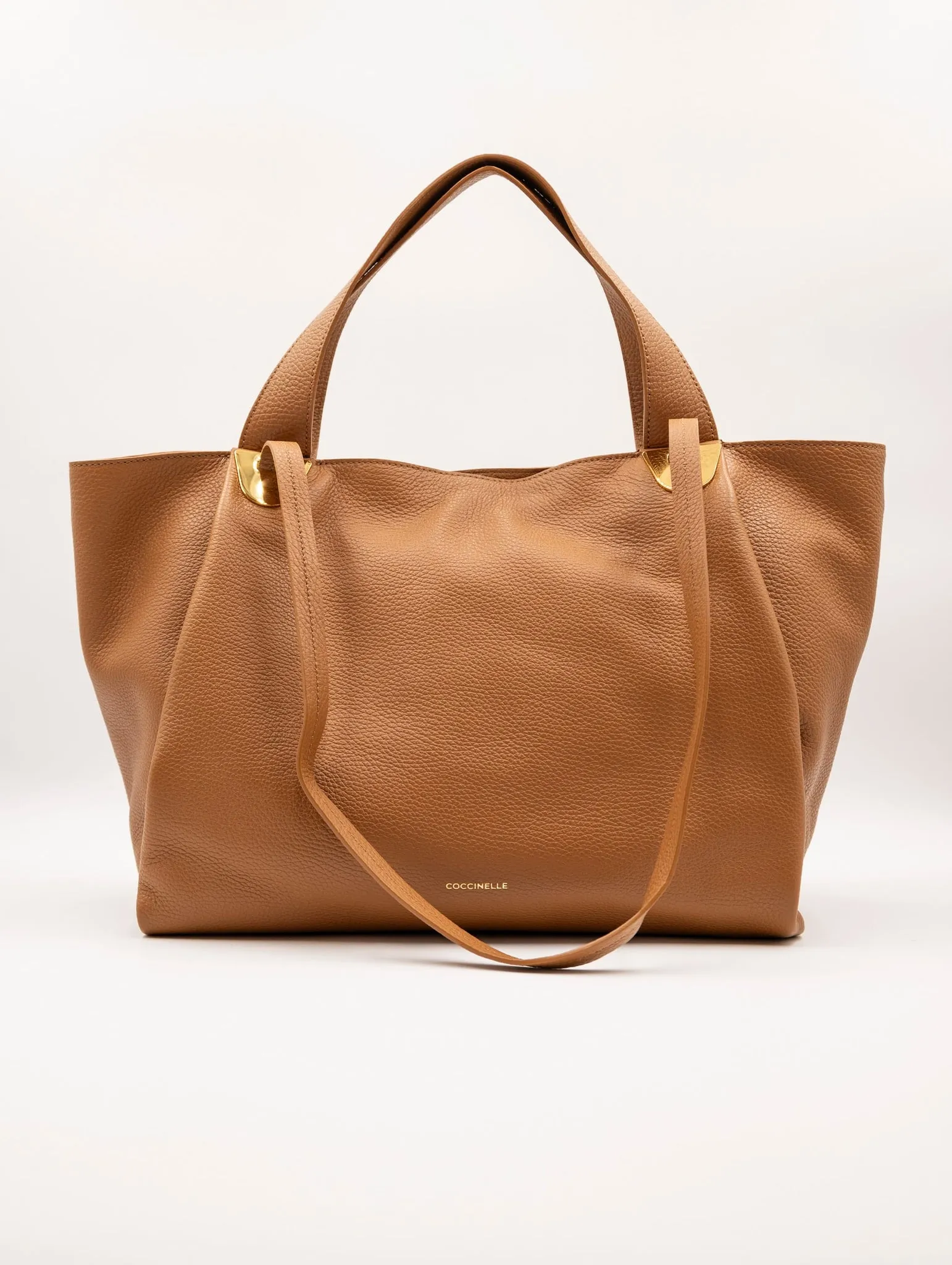 Borsa Oliver Coccinelle in Pelle Martellata Cuoio