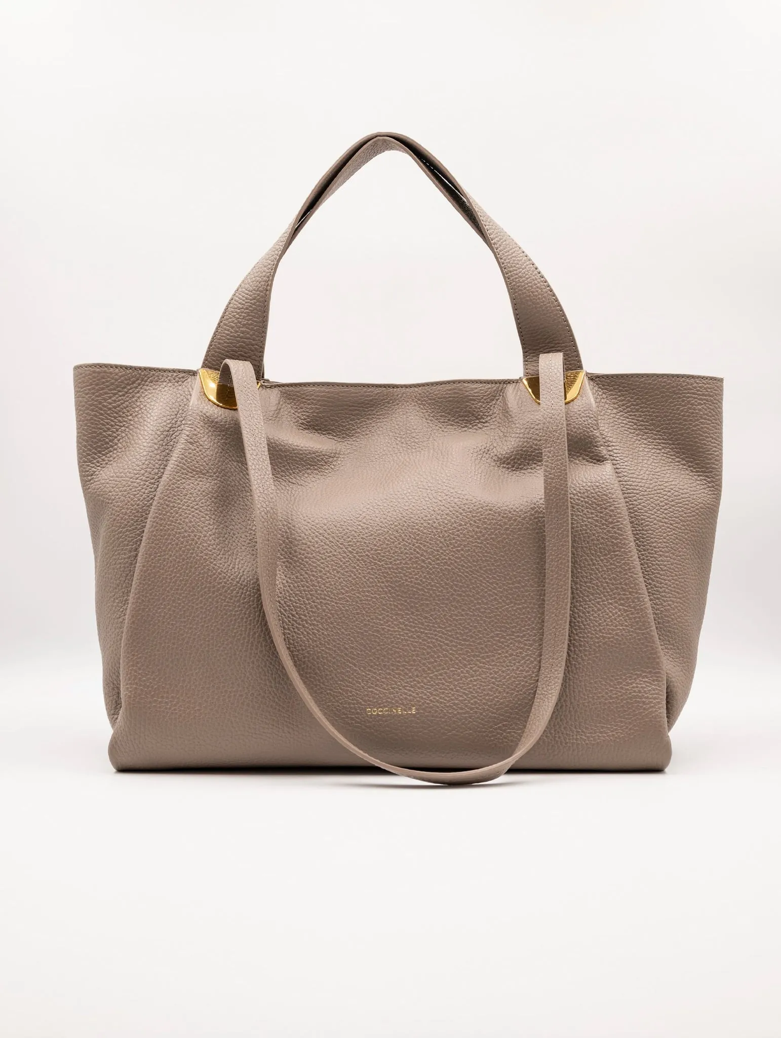 Borsa Oliver Coccinelle in Suede e Pelle Taupe