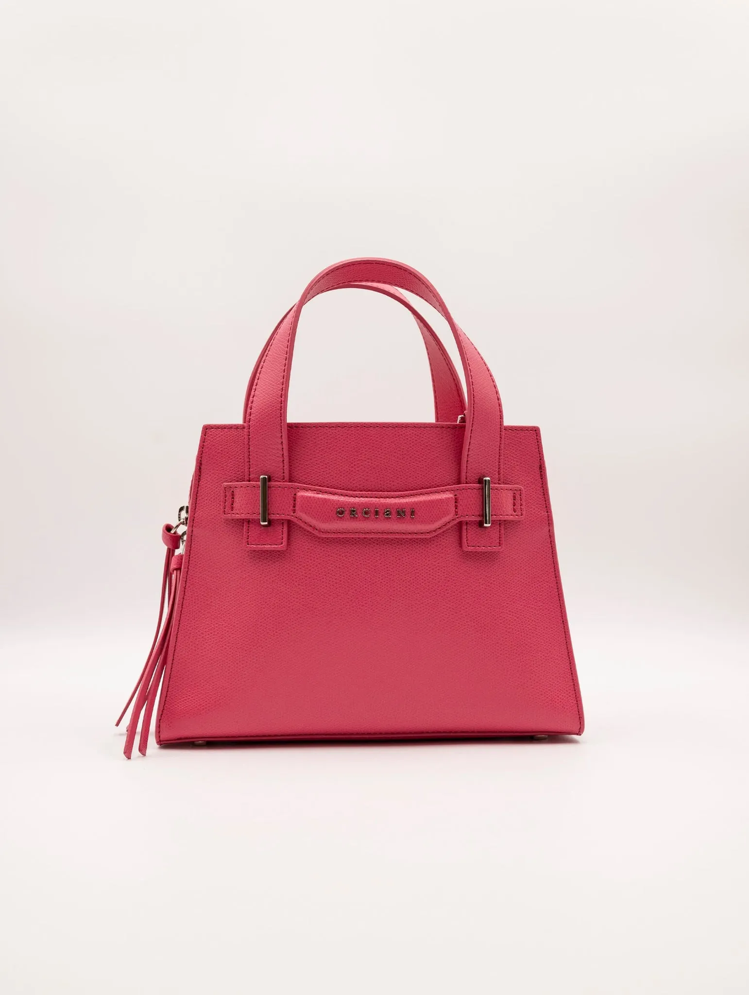 Borsa Orciani Posh S Premium in Pelle Rosa