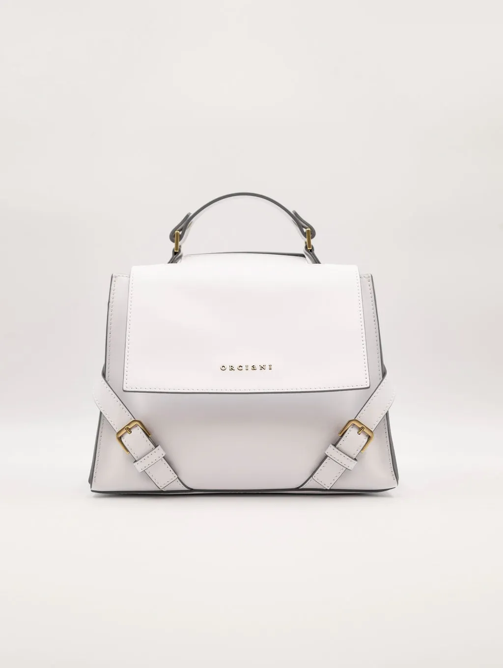 Borsa Sveva Orciani Couture Piccola in Pelle Liscia Bianco