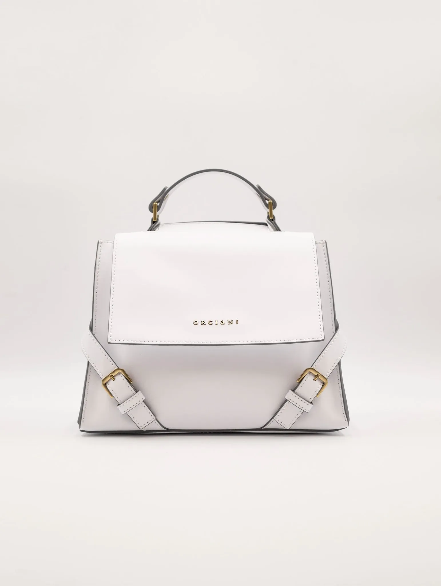 Borsa Sveva Orciani Couture Piccola in Pelle Liscia Bianco