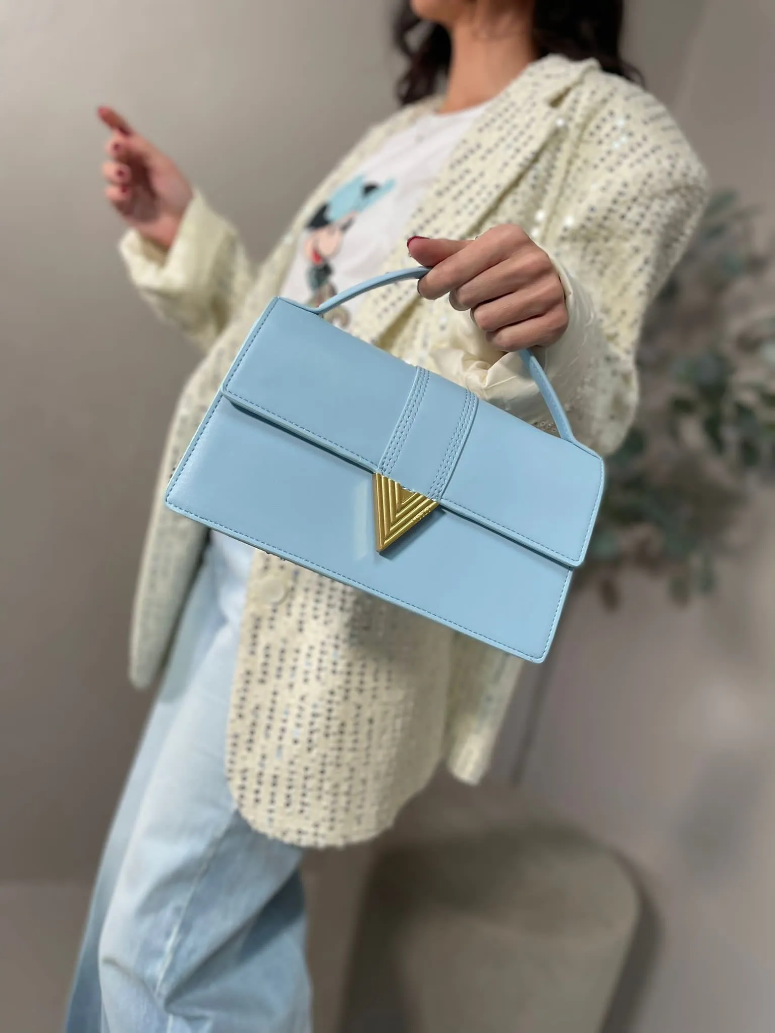 Borsa Tribeca Azzurro Vicolo