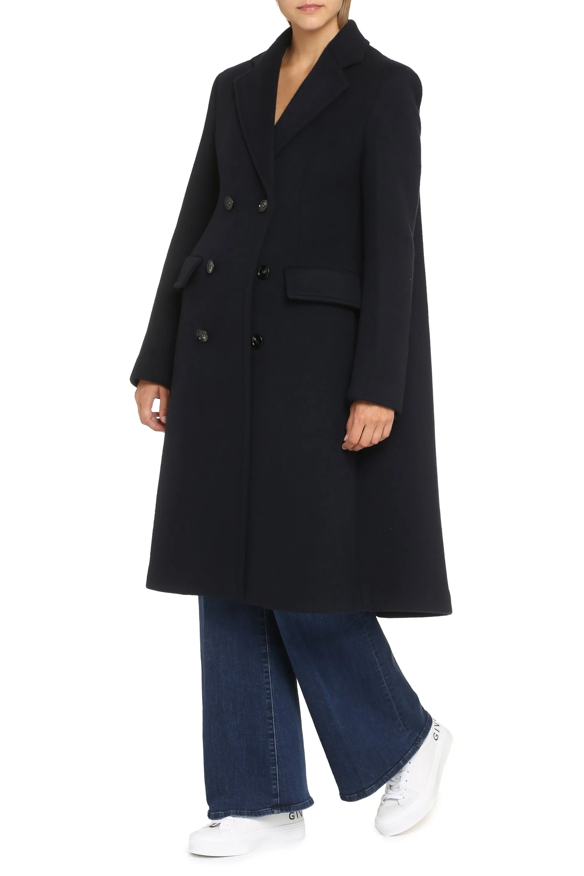 Bottega Veneta Cappotto doppiopetto in lana e cachemire