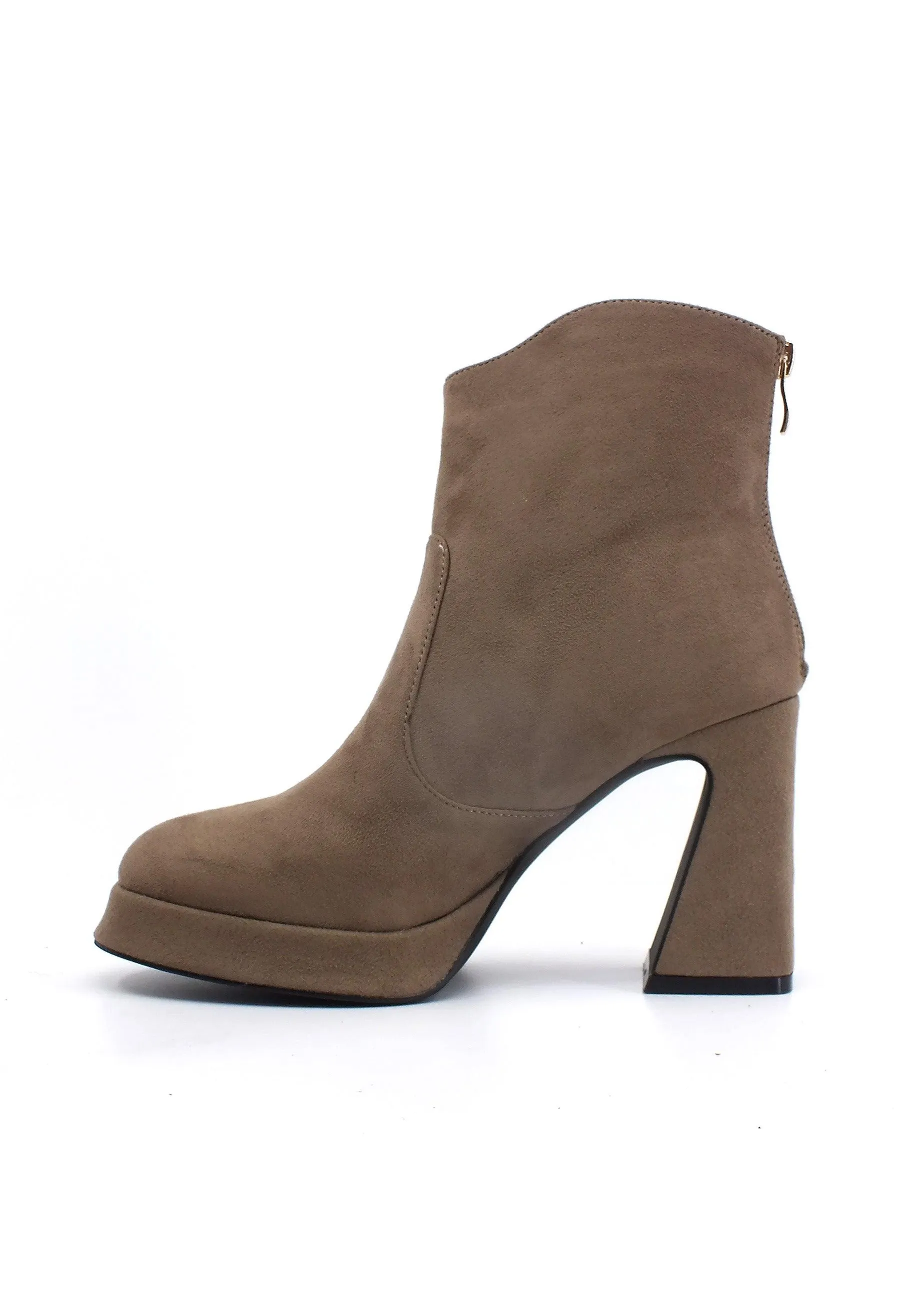 CAFENOIR Stivaletto Tronchetto Donna Taupe Marrone NC9007