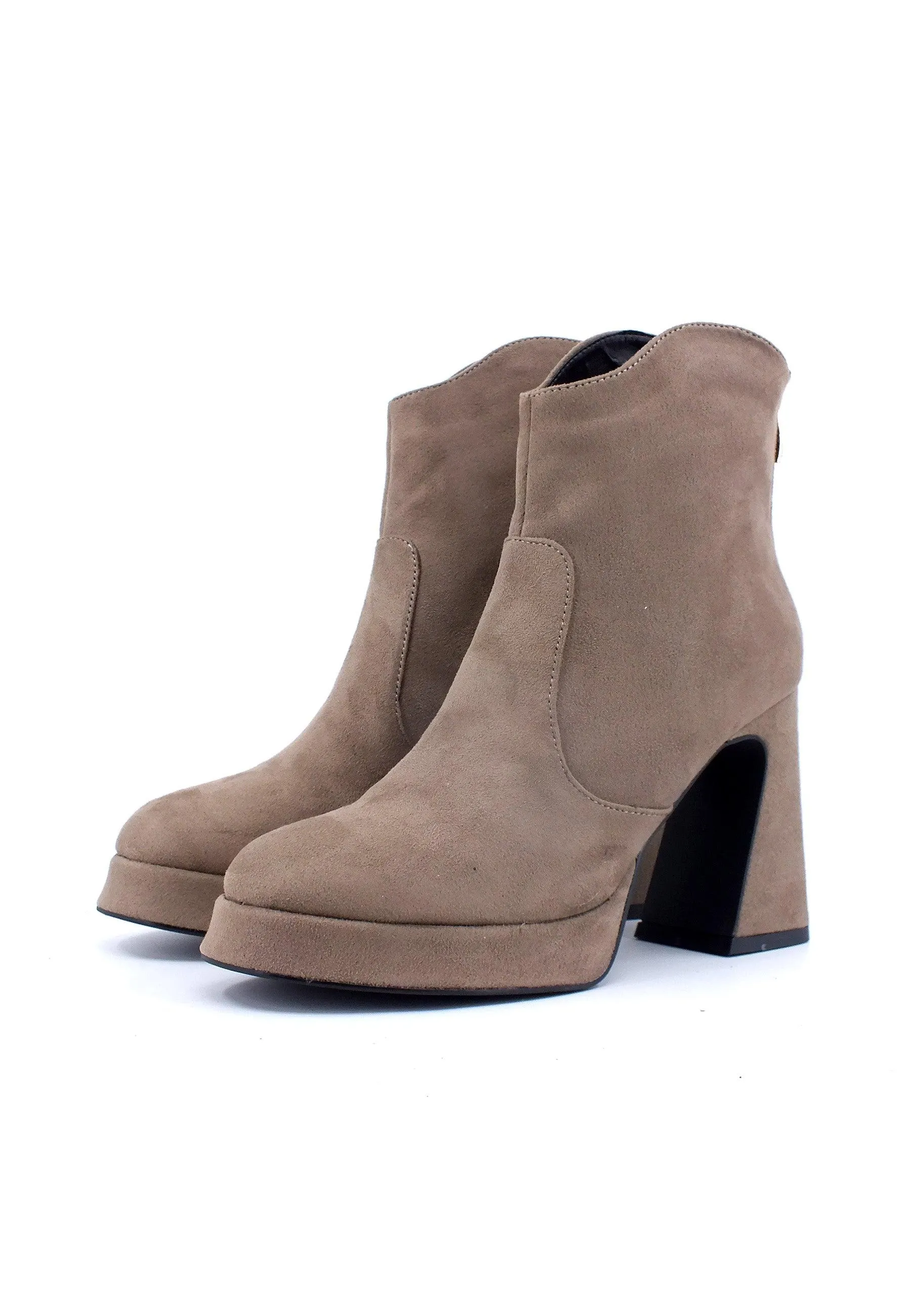 CAFENOIR Stivaletto Tronchetto Donna Taupe Marrone NC9007
