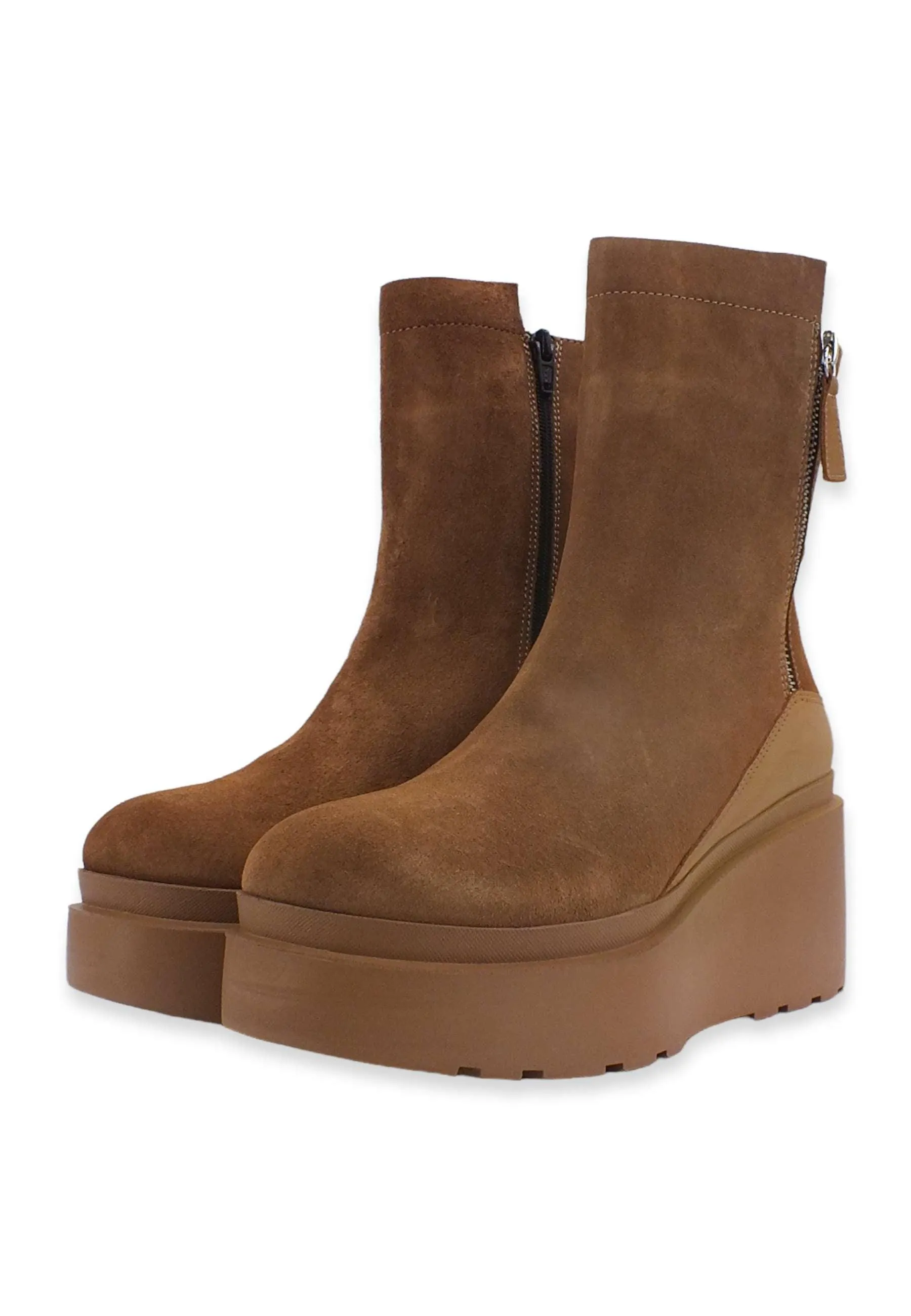CAFENOIR Stivaletto Zeppetta Donna Marrone Tabacco HB6010