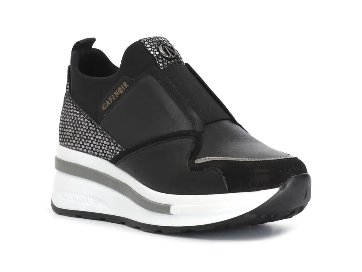 CafèNoir Slip-on Invernale Zeppa Maxi Elastico Tomaia Pelle