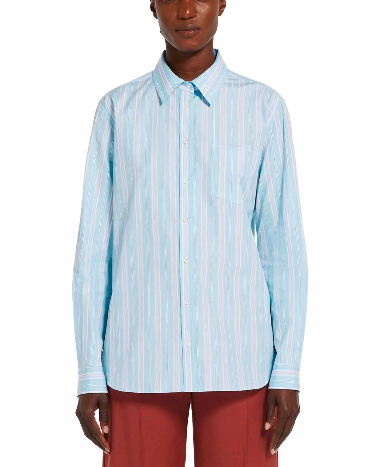 Camicia Bahamas cotone cielo