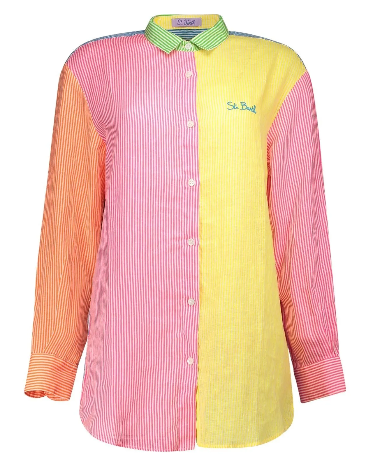 Camicia Brigitte lino multicolor