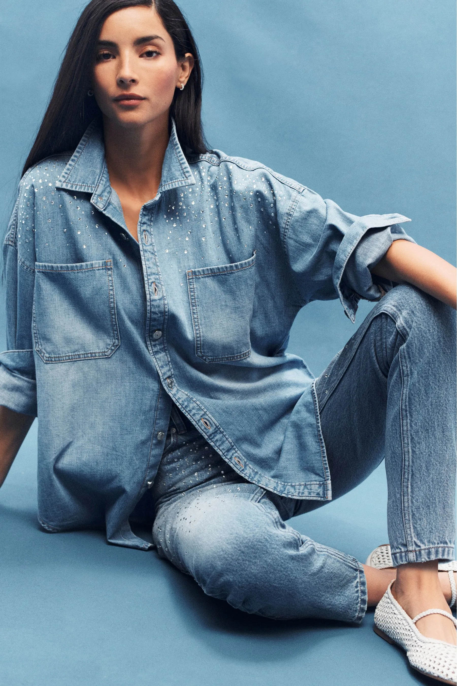 Camicia di jeans oversize