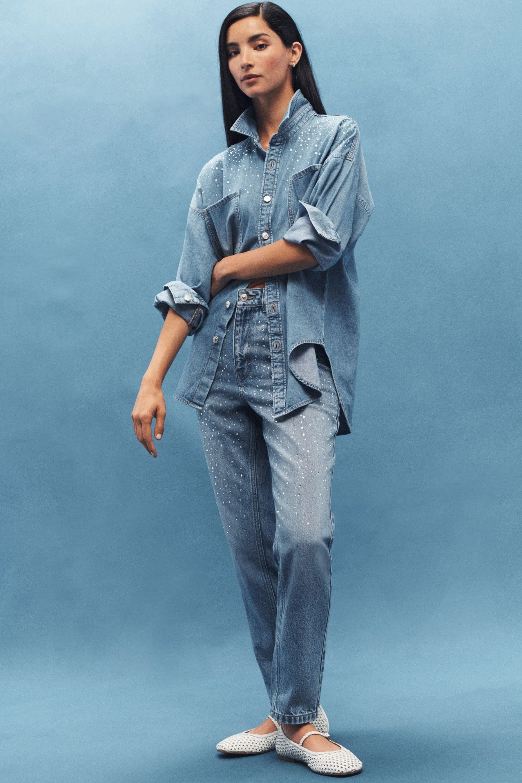 Camicia di jeans oversize