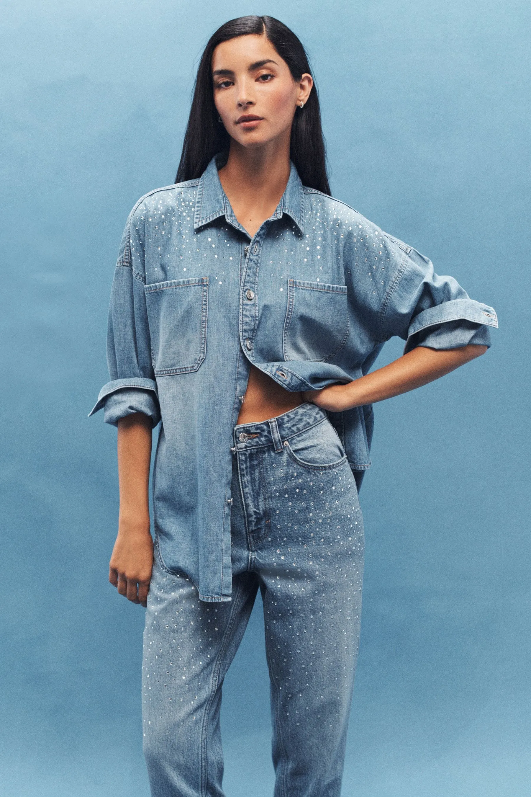 Camicia di jeans oversize