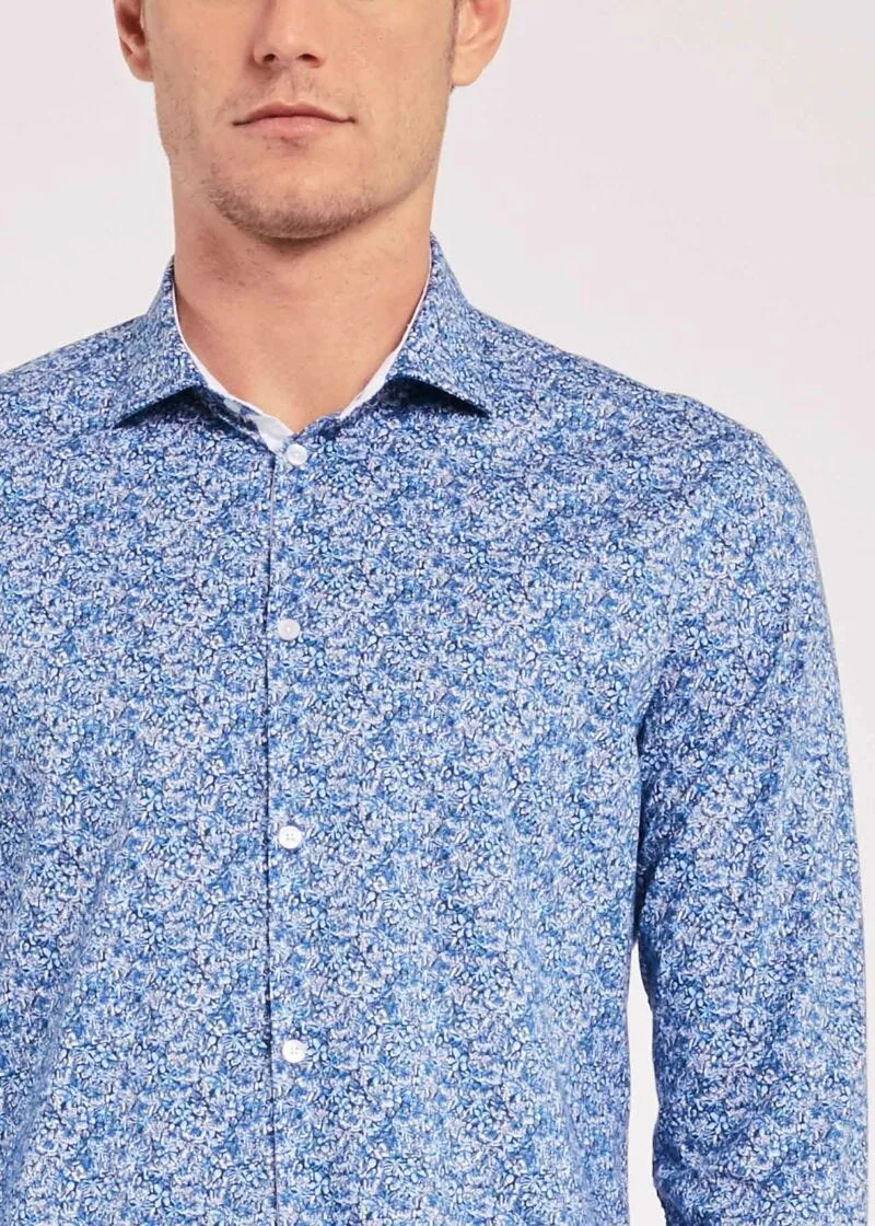 Camicia in cotone floreale